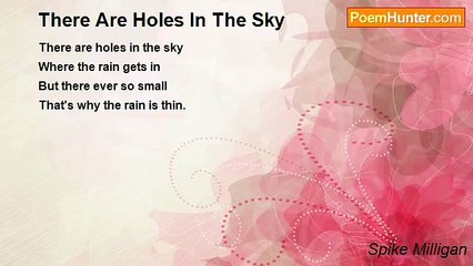 Spike Milligan - There Are Holes In The Sky