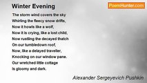 Alexander Sergeyevich Pushkin - Winter Evening