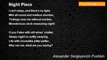 Alexander Sergeyevich Pushkin - Night Piece