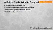 Christina Georgina Rossetti - A Baby's Cradle With No Baby In It