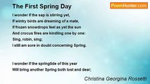 Christina Georgina Rossetti - The First Spring Day