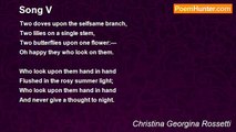 Christina Georgina Rossetti - Song V