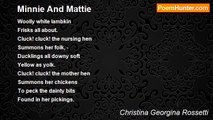 Christina Georgina Rossetti - Minnie And Mattie