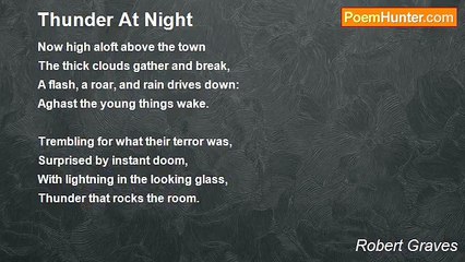Robert Graves - Thunder At Night