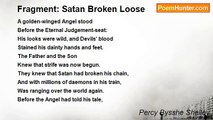 Percy Bysshe Shelley - Fragment: Satan Broken Loose