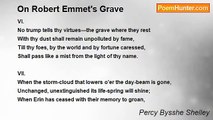 Percy Bysshe Shelley - On Robert Emmet's Grave