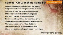 Percy Bysshe Shelley - Sonnet : On Launching Some Bottles Filled With Knowledge Into The Bristol Channel