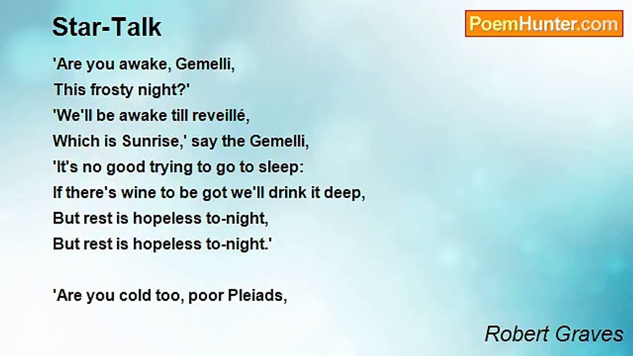 Robert Graves - Star-Talk