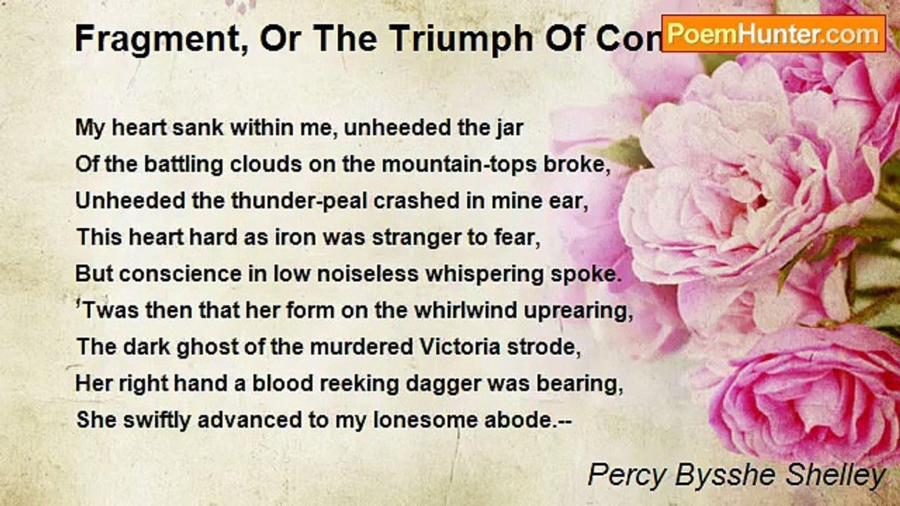 Percy Bysshe Shelley - Fragment, Or The Triumph Of Conscience