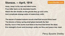 Percy Bysshe Shelley - Stanzas. -- April, 1814