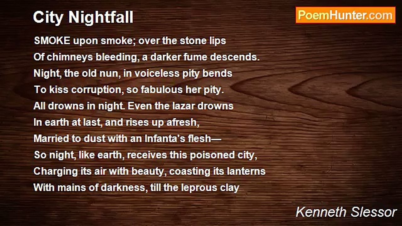 Kenneth Slessor - City Nightfall