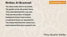 Percy Bysshe Shelley - Written At Bracknell