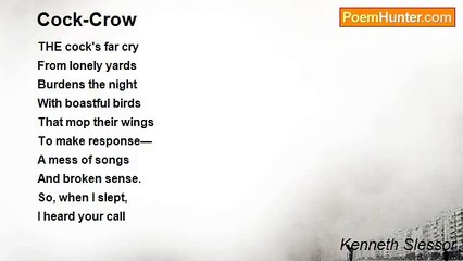 Kenneth Slessor - Cock-Crow