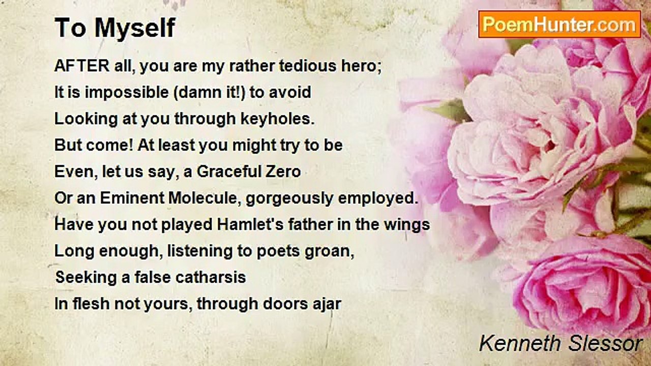 Kenneth Slessor - To Myself