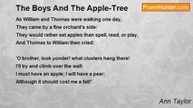 Ann Taylor - The Boys And The Apple-Tree
