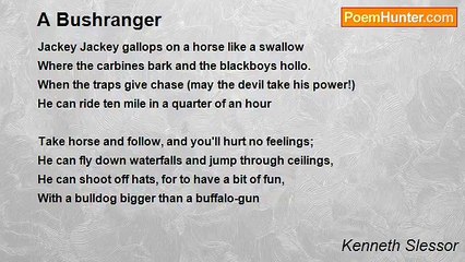 Kenneth Slessor - A Bushranger