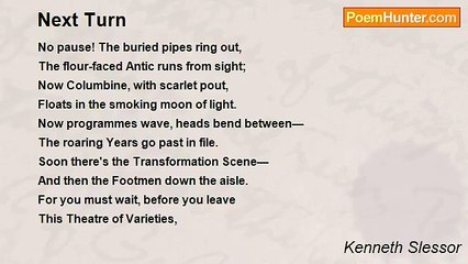 Kenneth Slessor - Next Turn