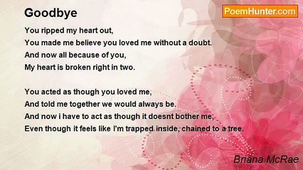Briana McRae - Goodbye