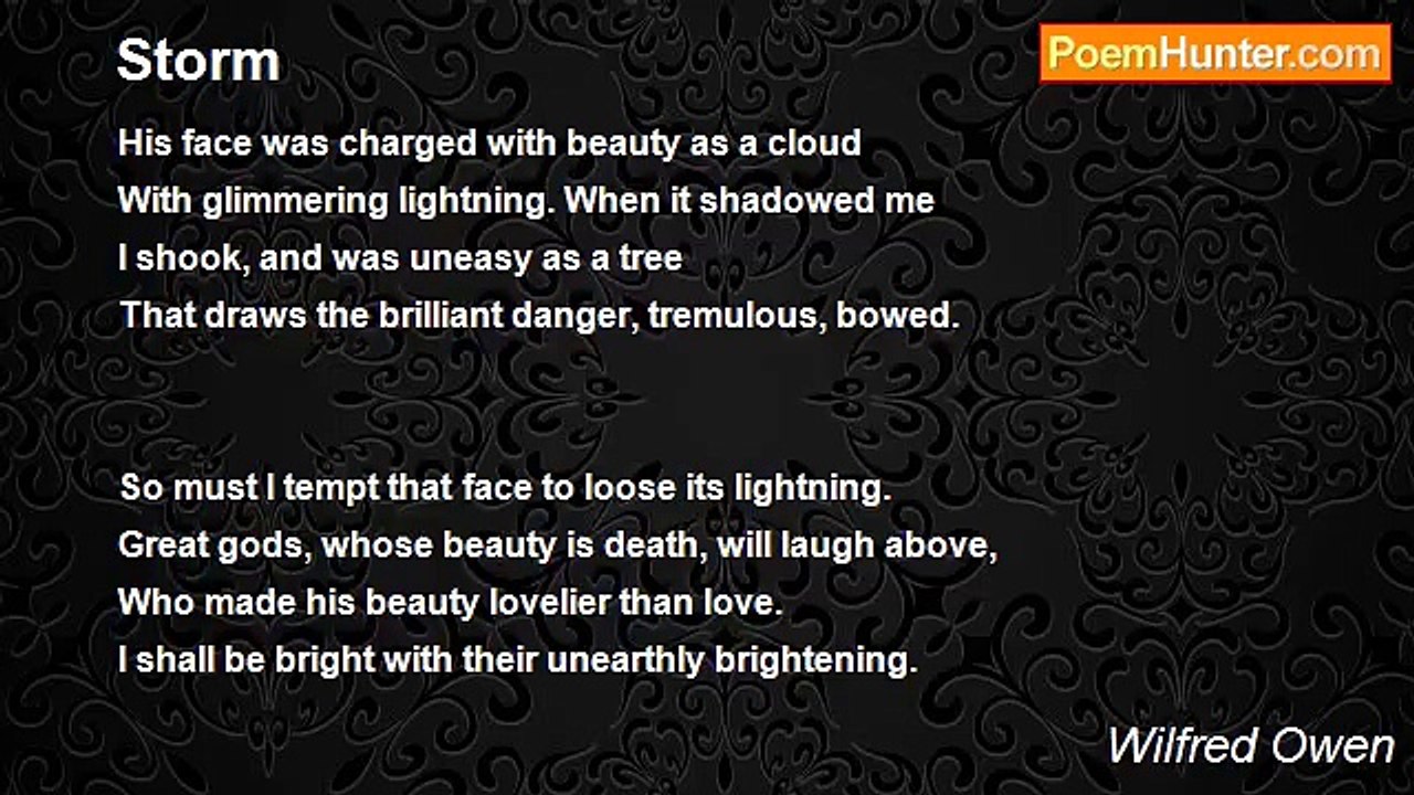 Wilfred Owen - Storm