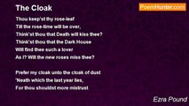 Ezra Pound - The Cloak