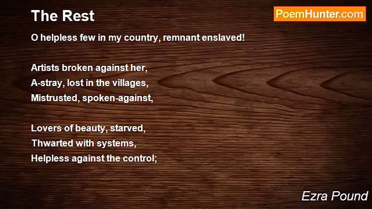 Ezra Pound - The Rest