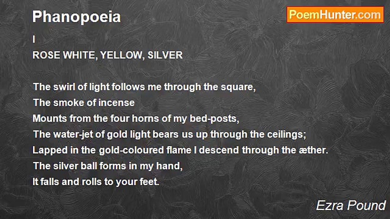 Ezra Pound - Phanopoeia