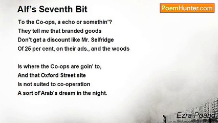 Ezra Pound - Alf’s Seventh Bit