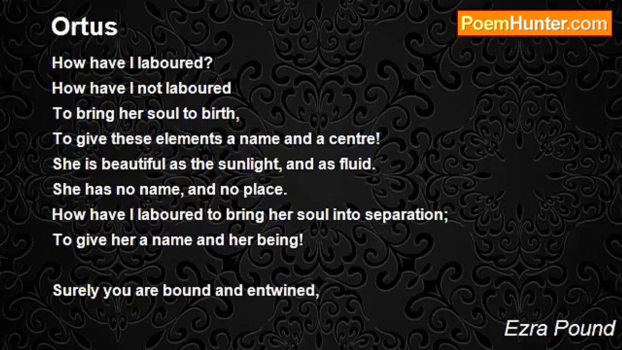 Ezra Pound - Ortus
