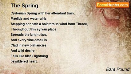Ezra Pound - The Spring