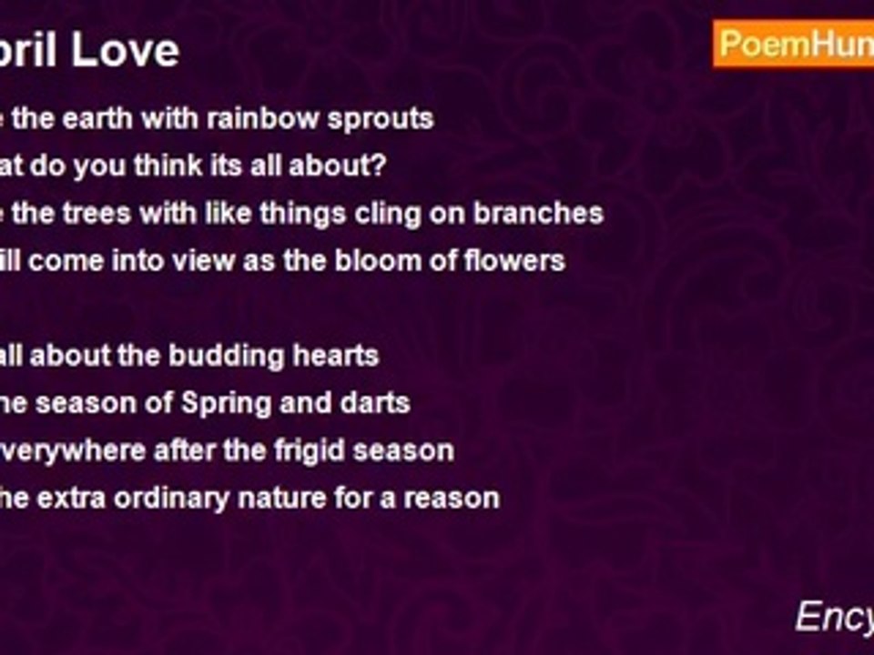 Ency Bearis - April Love