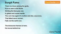 Ezra Pound - Surgit Fama