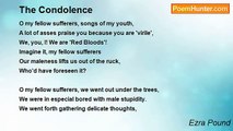Ezra Pound - The Condolence