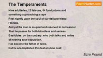 Ezra Pound - The Temperaments