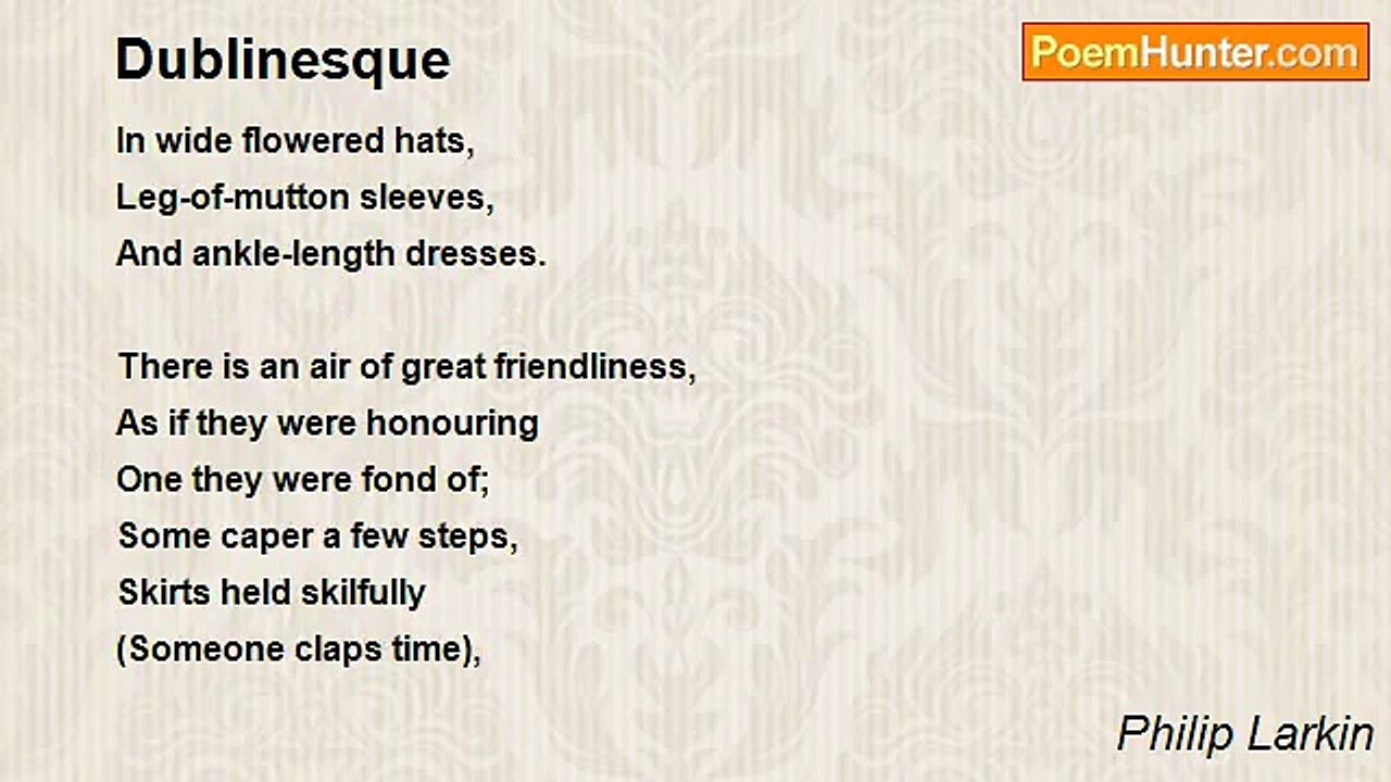 Philip Larkin - Dublinesque