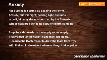 Stéphane Mallarmé - Anxiety