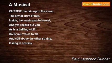 Paul Laurence Dunbar - A Musical