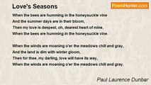 Paul Laurence Dunbar - Love's Seasons