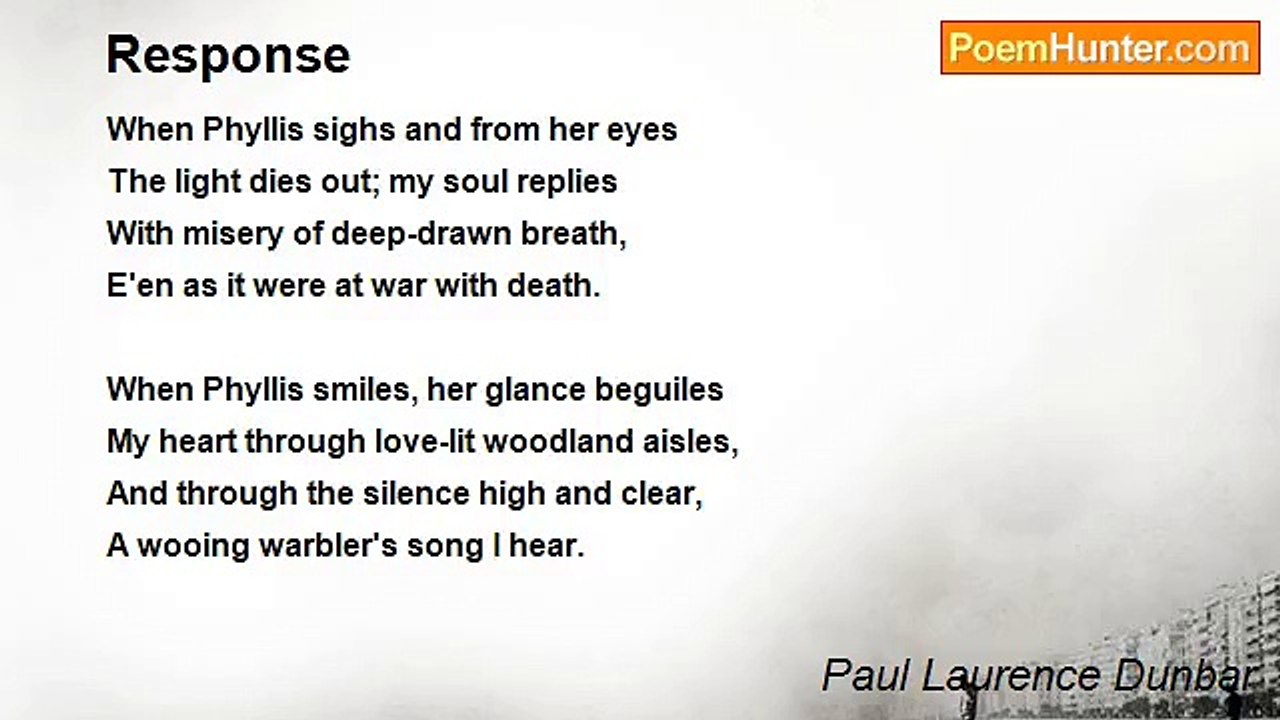 Paul Laurence Dunbar - Response
