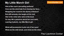 Paul Laurence Dunbar - My Little March Girl