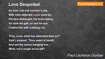 Paul Laurence Dunbar - Love Despoiled