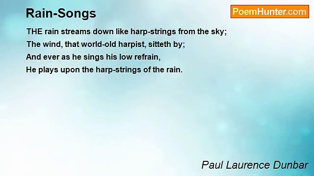 Paul Laurence Dunbar - Rain-Songs