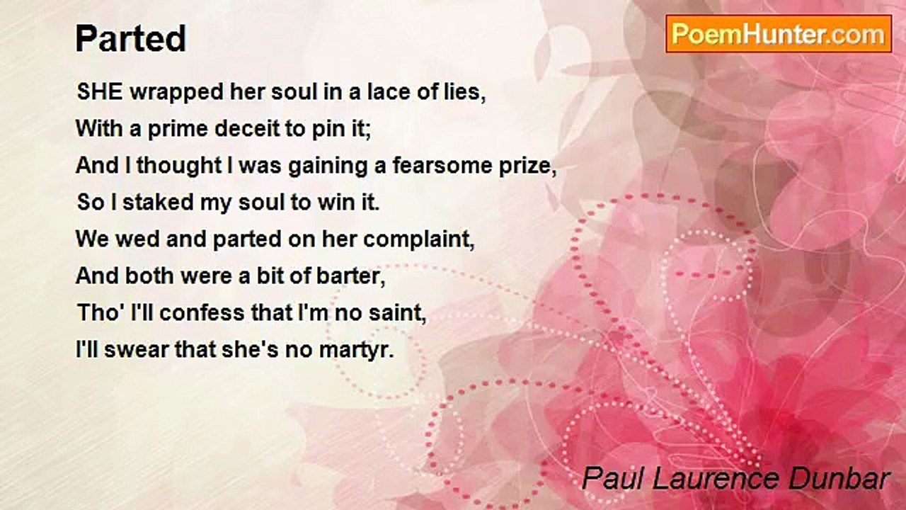 Paul Laurence Dunbar - Parted