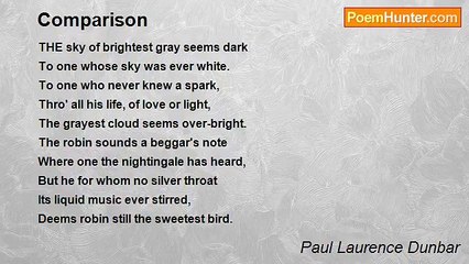 Paul Laurence Dunbar - Comparison