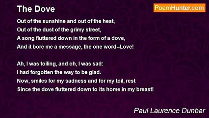 Paul Laurence Dunbar - The Dove