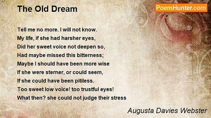 Augusta Davies Webster - The Old Dream