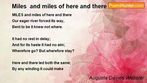 Augusta Davies Webster - Miles  and miles of here and there