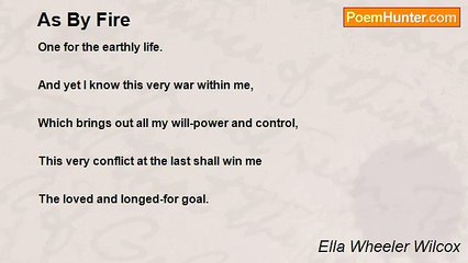 Ella Wheeler Wilcox - As By Fire