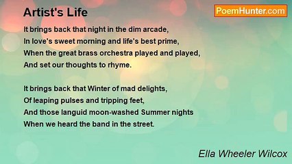 Ella Wheeler Wilcox - Artist's Life