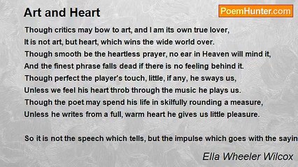 Ella Wheeler Wilcox - Art and Heart