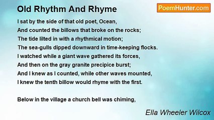 Ella Wheeler Wilcox - Old Rhythm And Rhyme